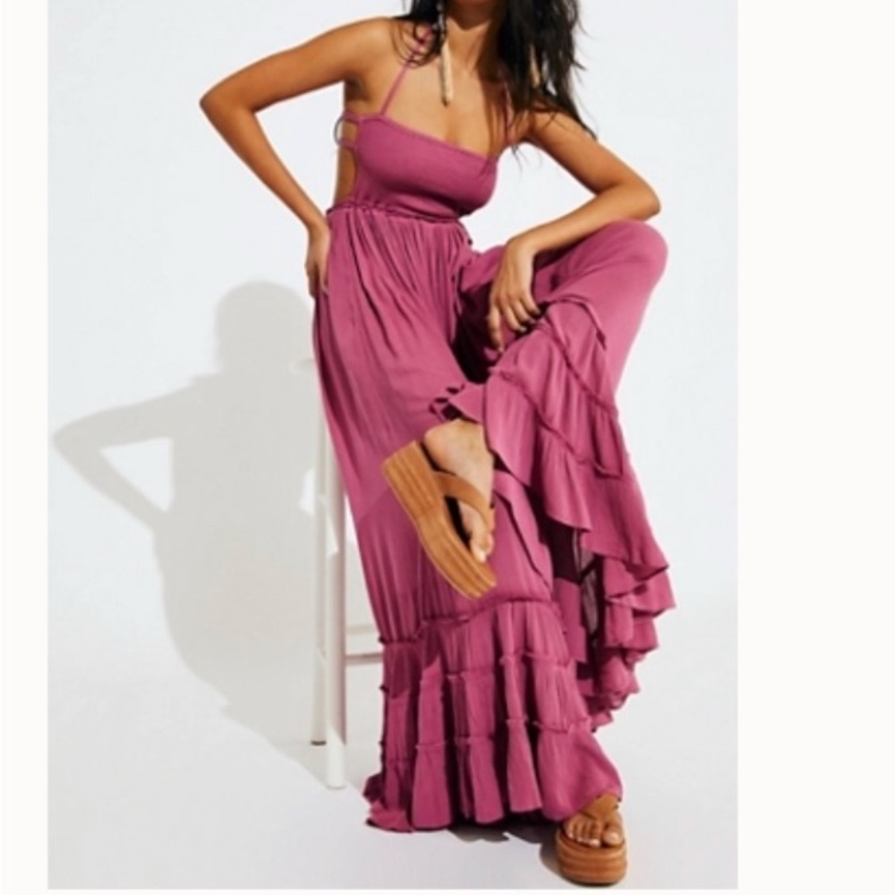 Free People Pink Maxi Dress